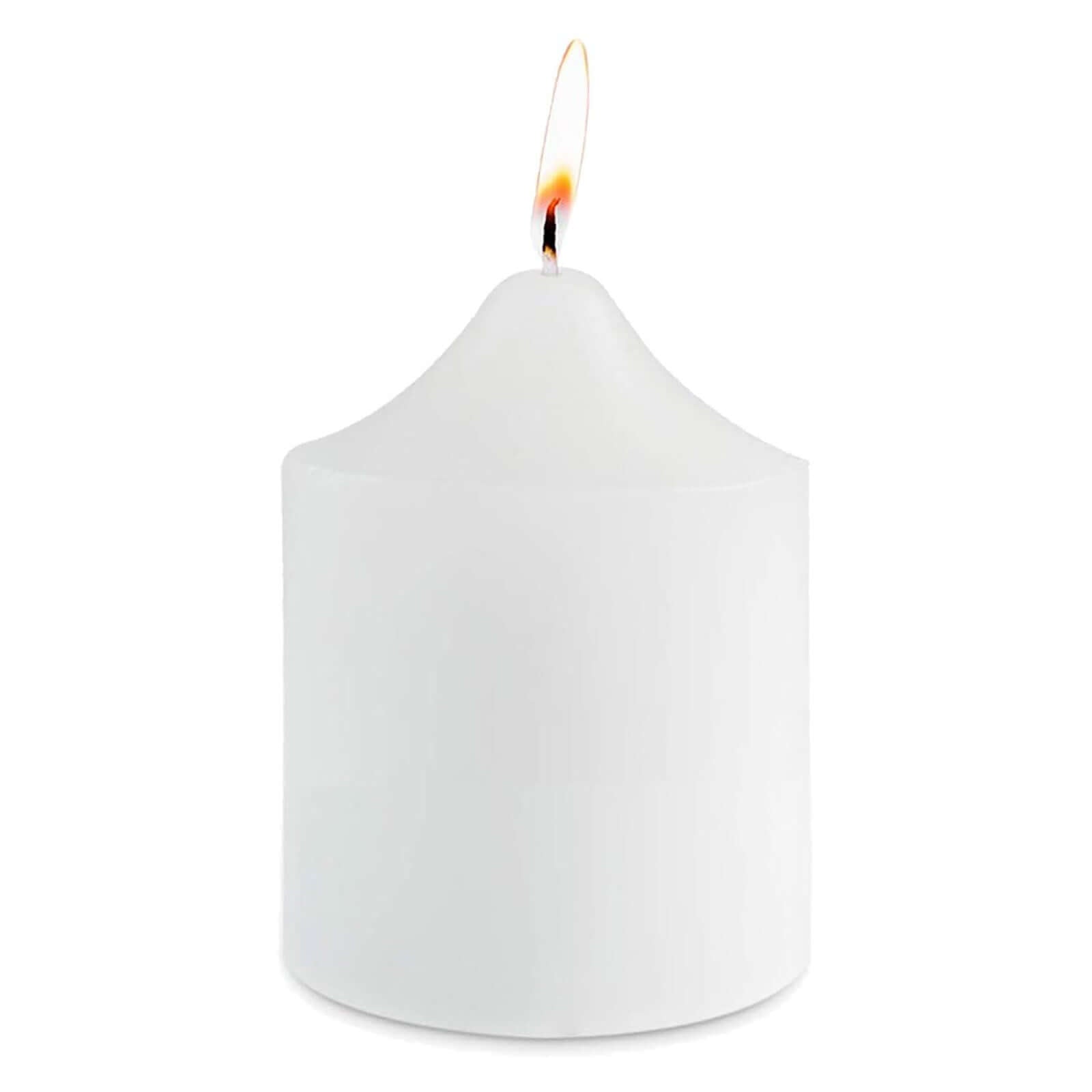 13-Pack Votive Candles Mini Design White - Multi-Purpose Candle Decor for Events 2"