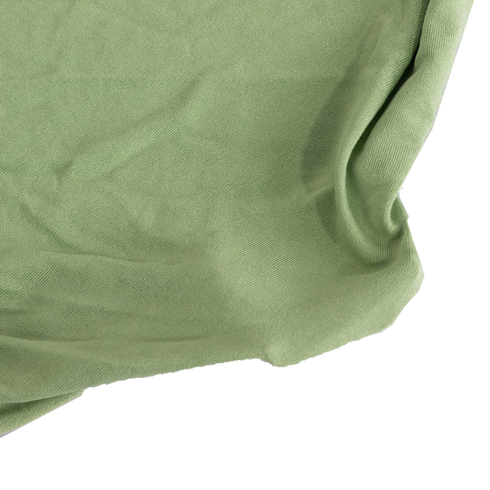 Spandex Chair Cover with Sage Green Rhinestone Buckled Sash Band Blush - Stretch Fitted Slipcover