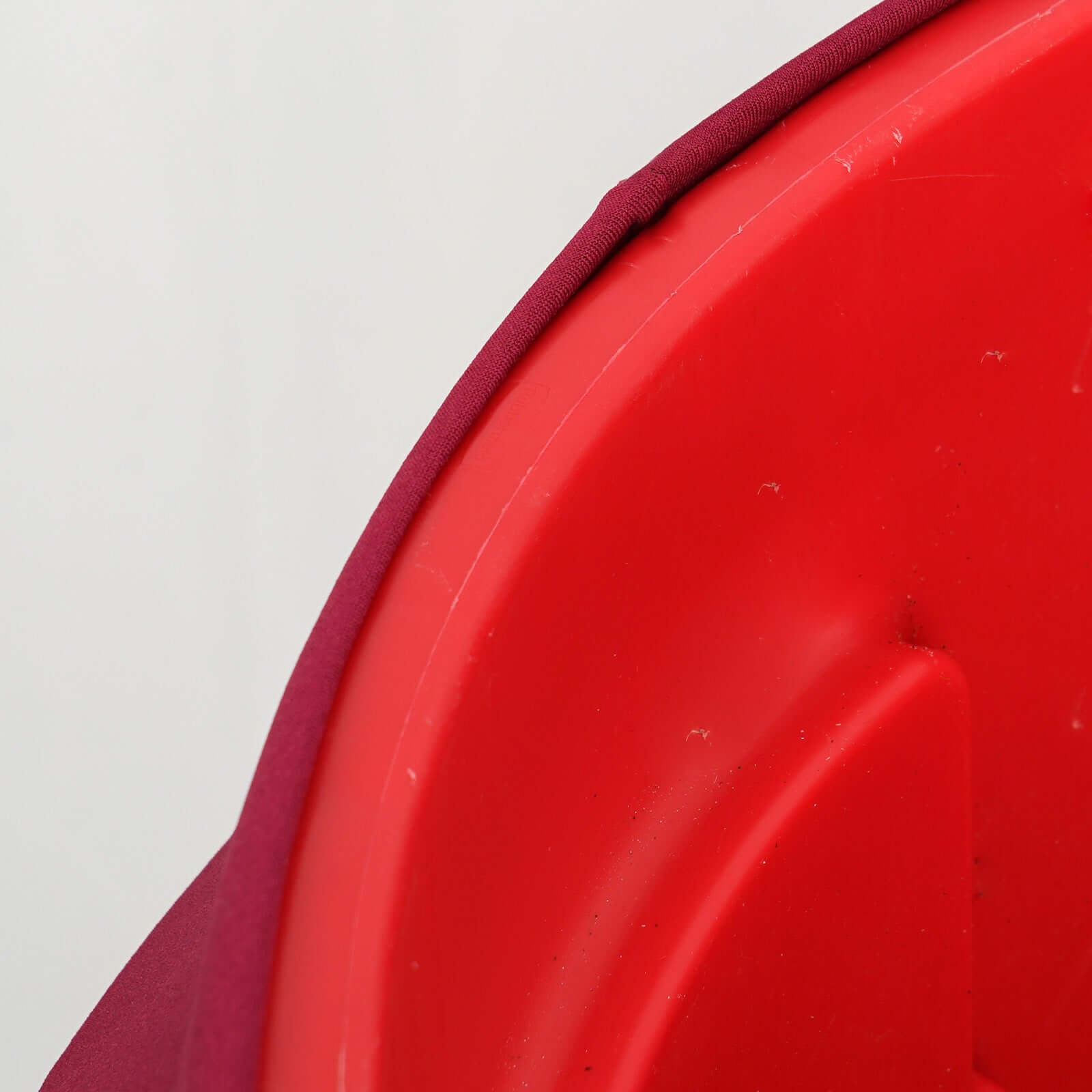 41-50 Gallons Burgundy Stretch Spandex Round Trash Bin Container Cover