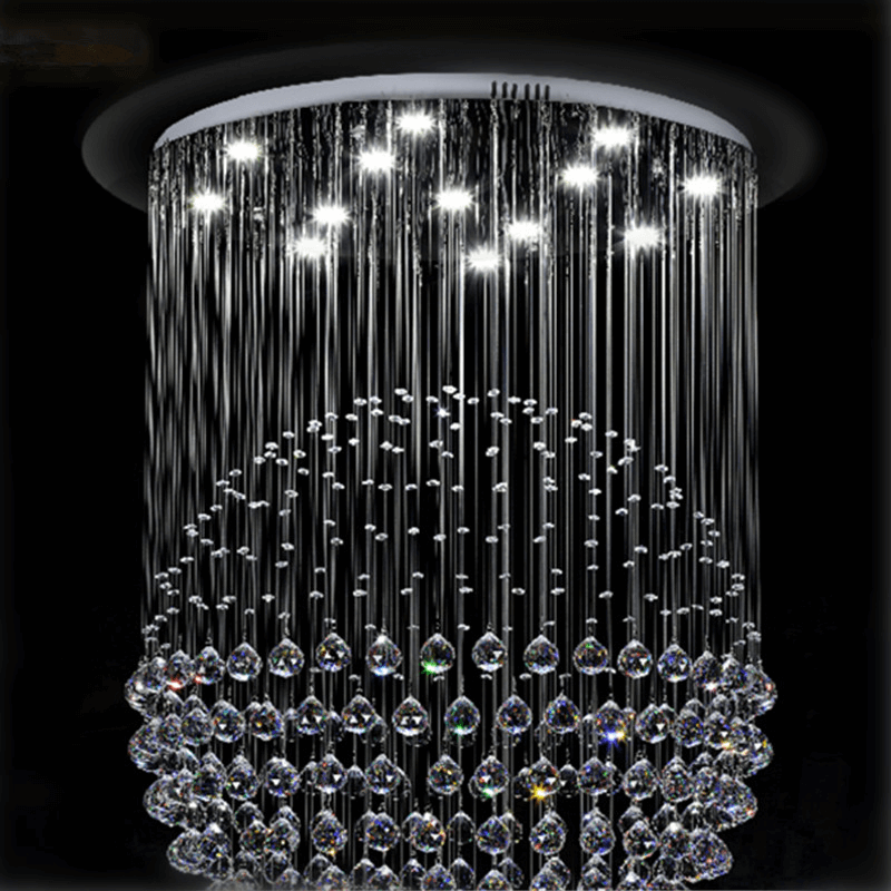 240 PCS Acrylic Teardrop Crystals Black - Lightweight Chandelier Raindrop Crystals for Crafting Hanging Decorations & Classy Displays 20MM