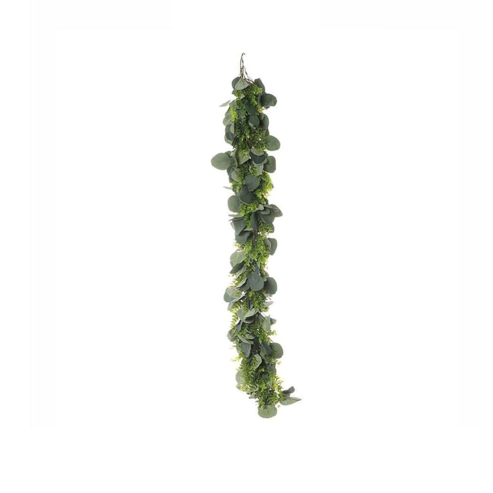 3ft Real Touch Green Artificial Eucalyptus Boxwood Leaf Garland Vine