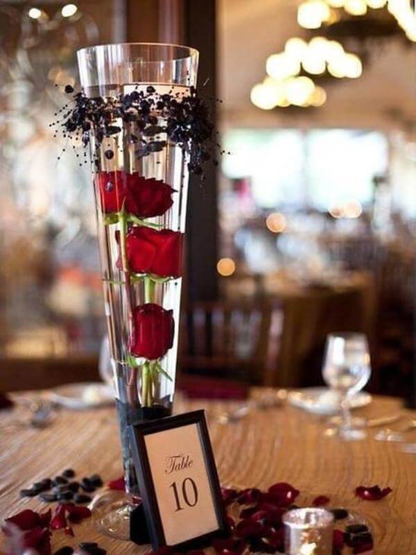 4-Pack Glass Trumpet Vases Clear - Durable Design for Chic Event Displays 28"