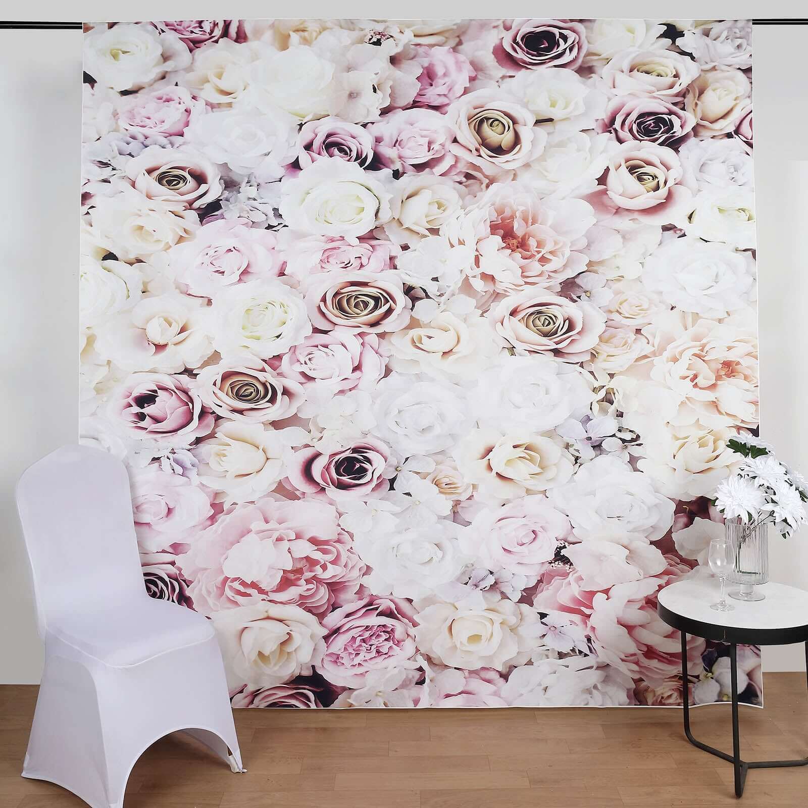 8ftx8ft Colorful Rose Flowers Floral Print Vinyl Photography Backdrop