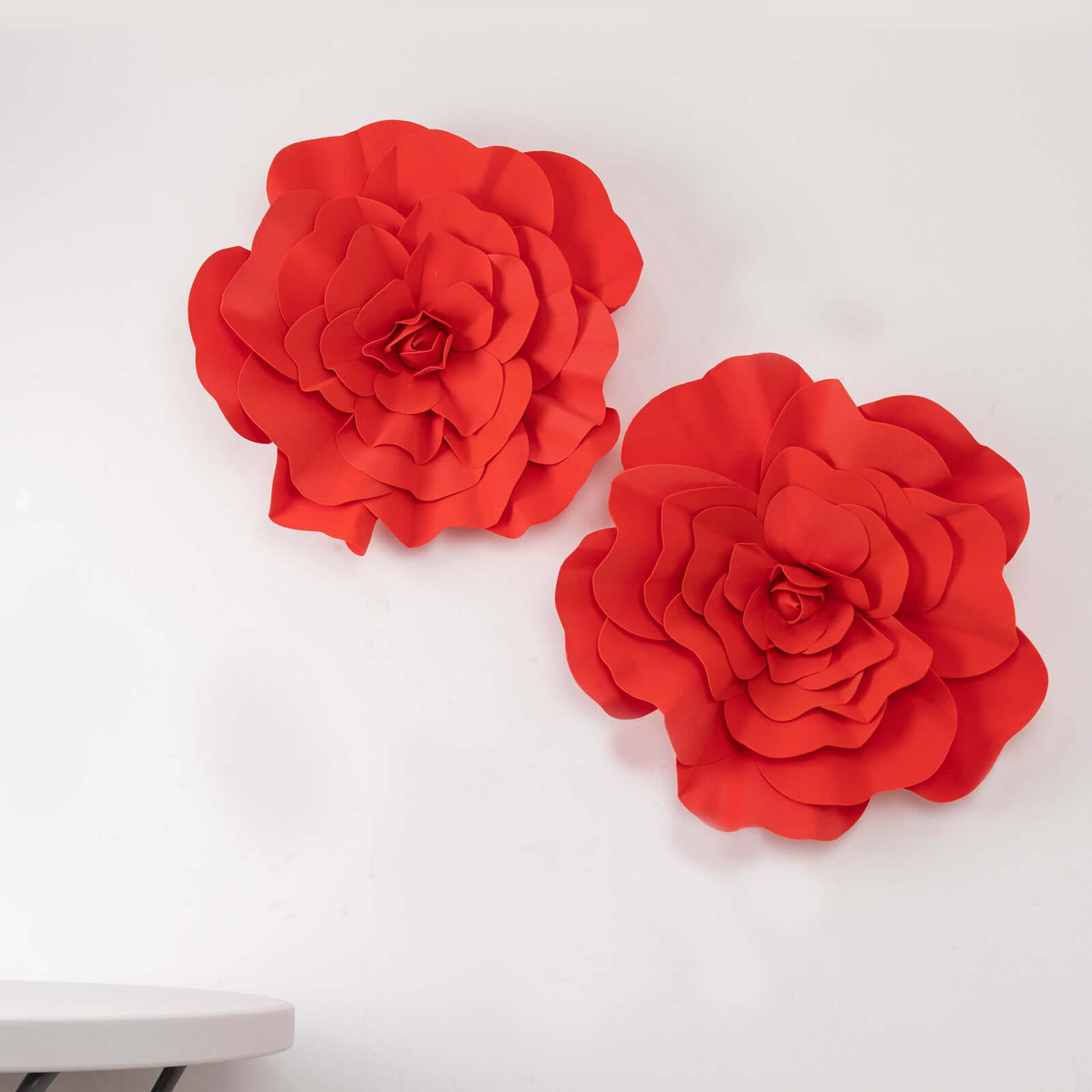 4 Pack 16" Large Red Real Touch Artificial Foam DIY Craft Roses