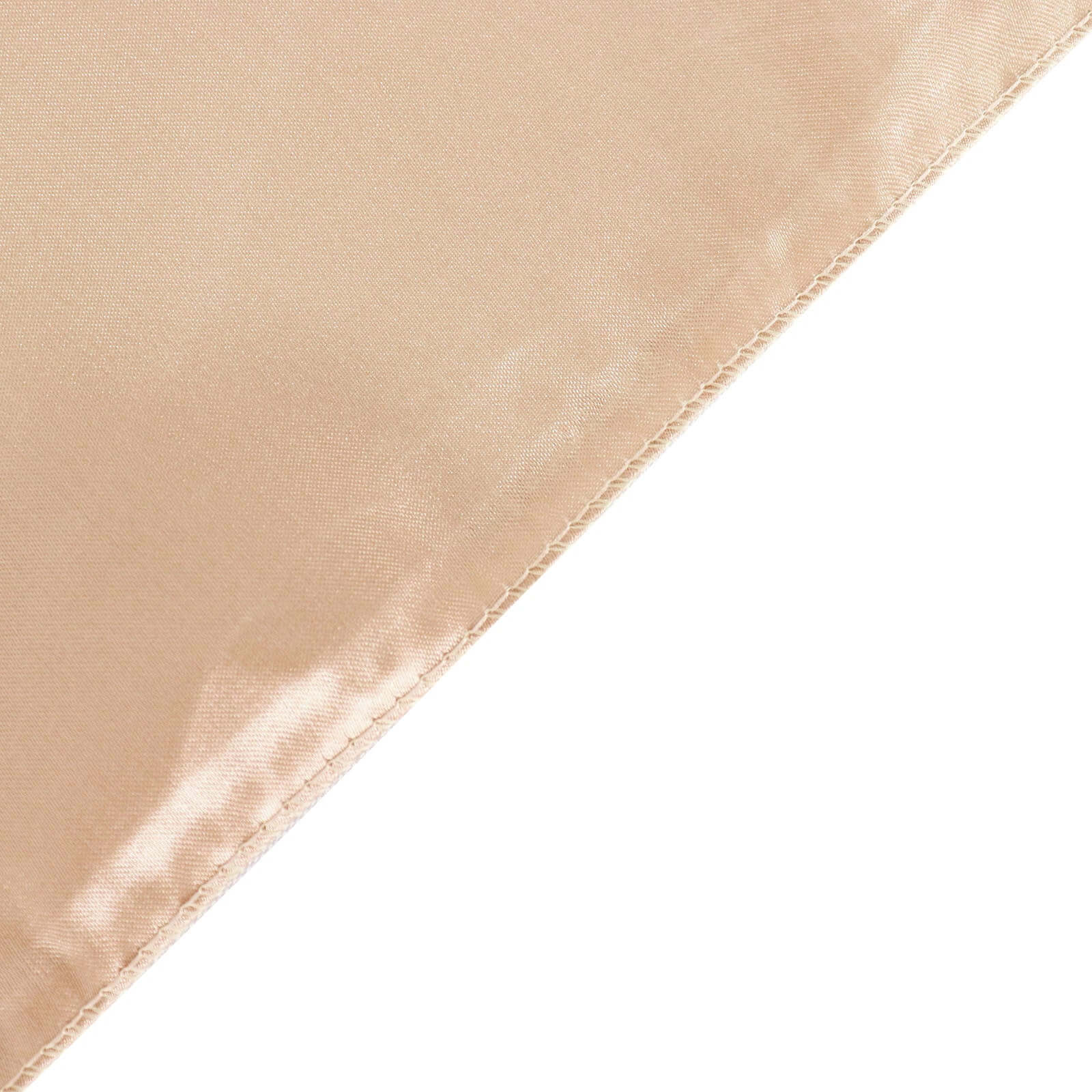 Satin 60"x60" Table Overlay Square Tablecloth Nude - Smooth Silky Touch Table Cover