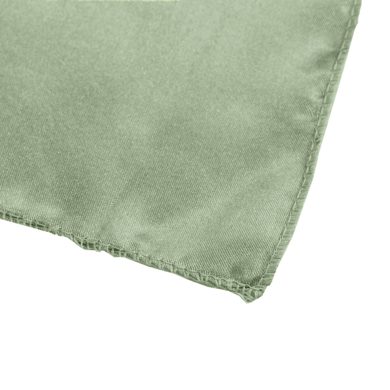 Satin 90"x90" Table Overlay Square Tablecloth Sage Green - Smooth Finish Table Topper