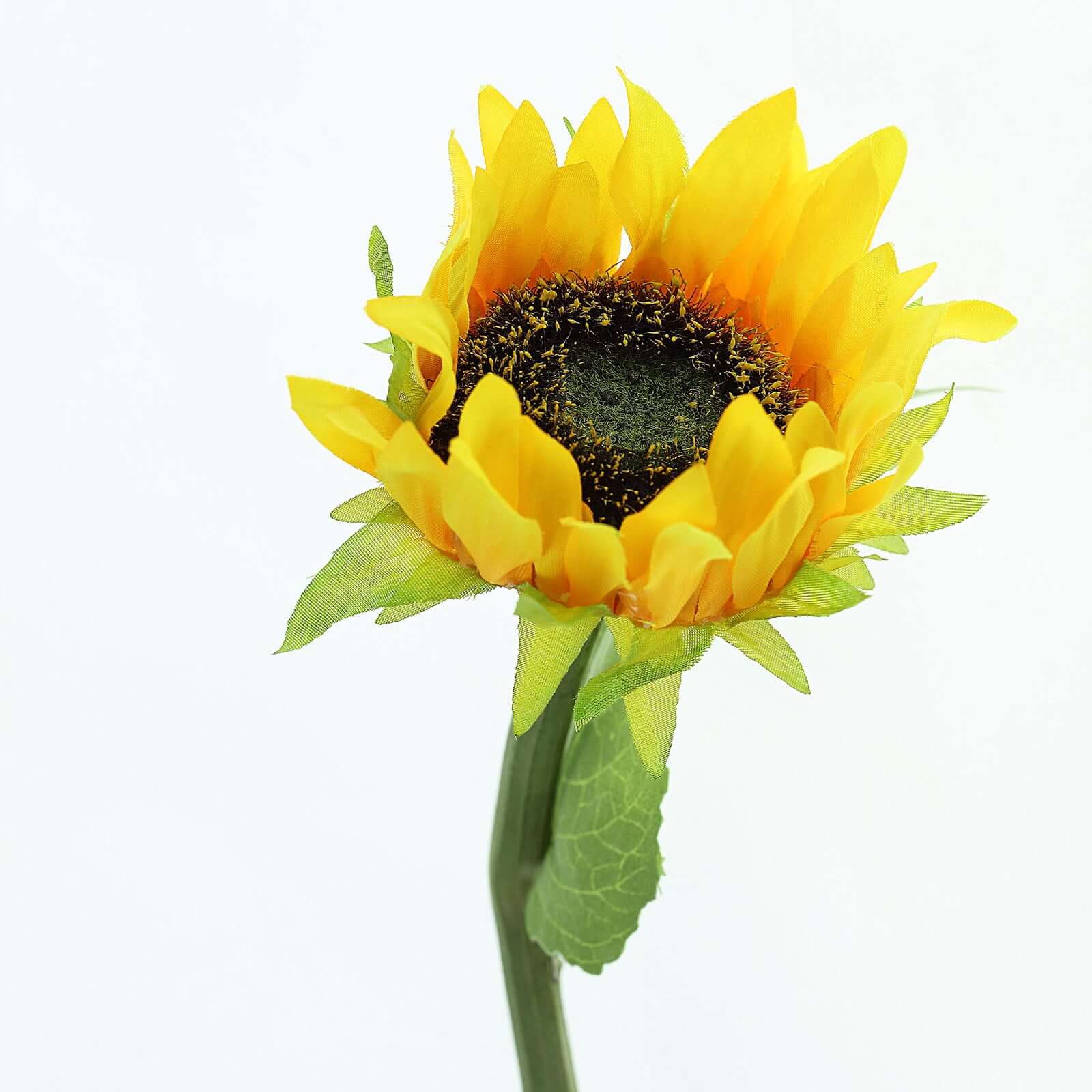 3 Stems 17" Yellow Artificial Silk Sunflower Flower Bouquet Branches