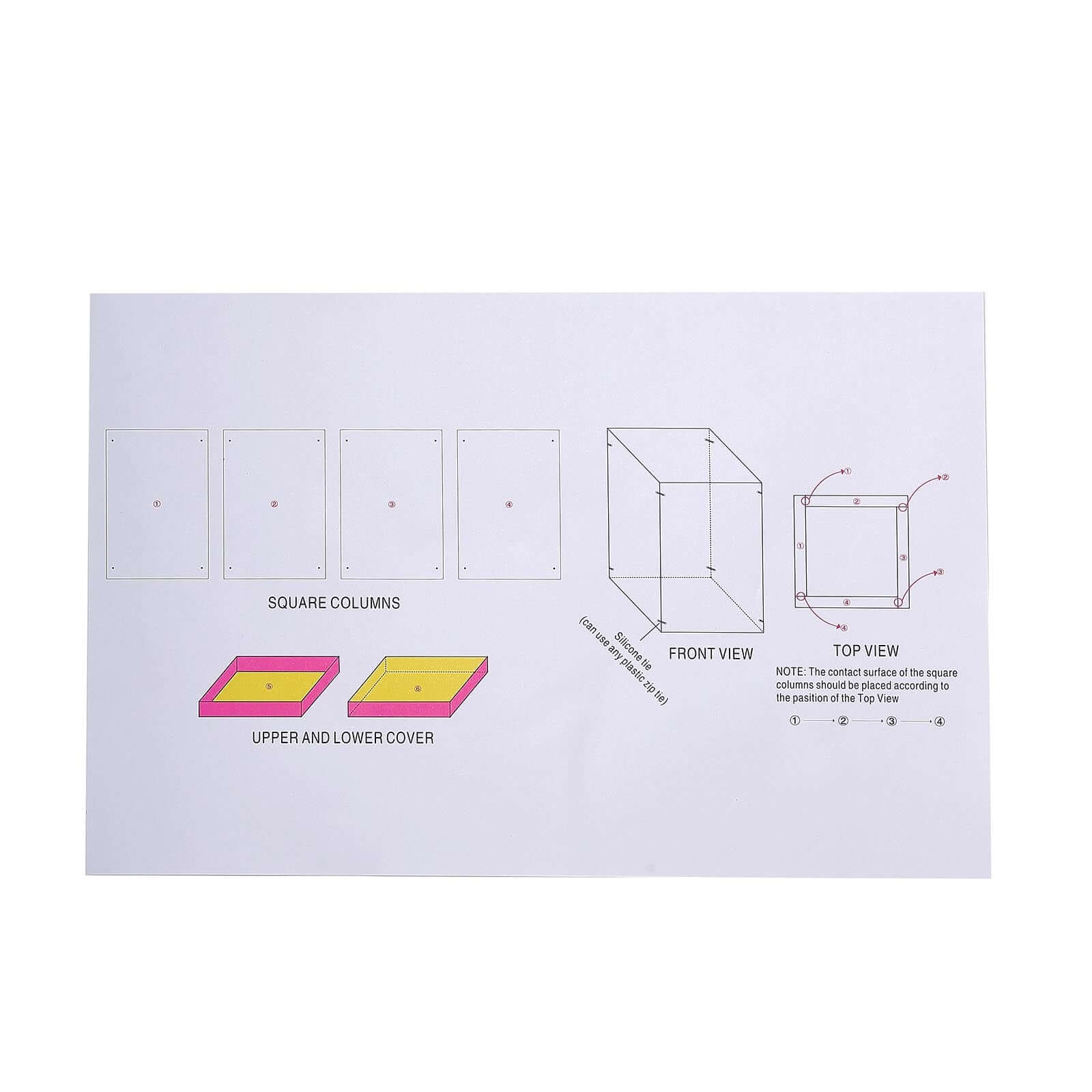 Acrylic Pedestal Riser Display Box Transparent Clear - Functional Centerpiece for Weddings and Parties 16"