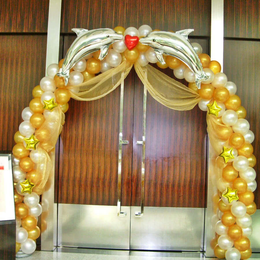 19ft Heavy Duty DIY Balloon Arch Stand Kit, Holds Up To 400 Balloons