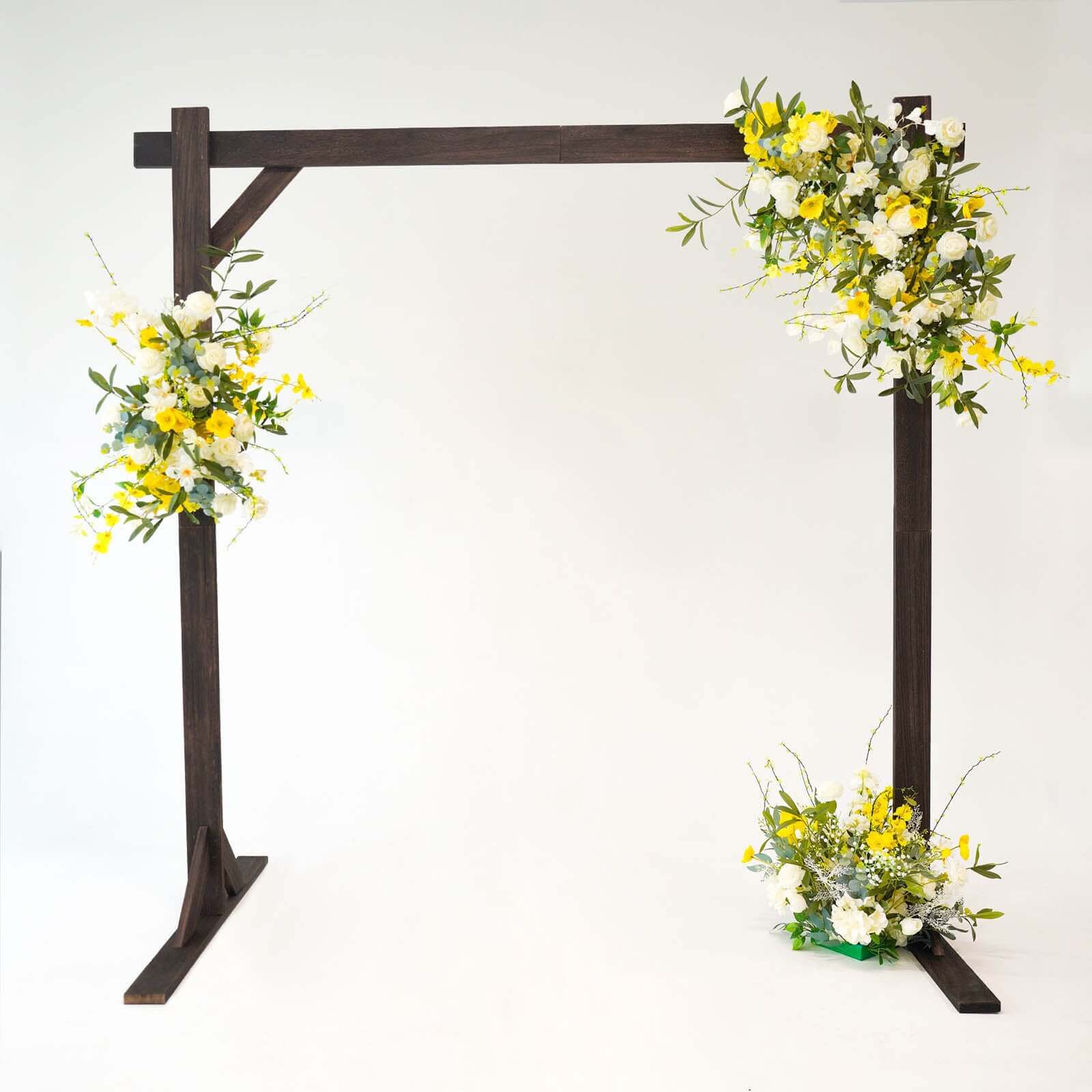 7ft Heavy Duty Wooden Square Wedding Arbor Photography Backdrop Stand