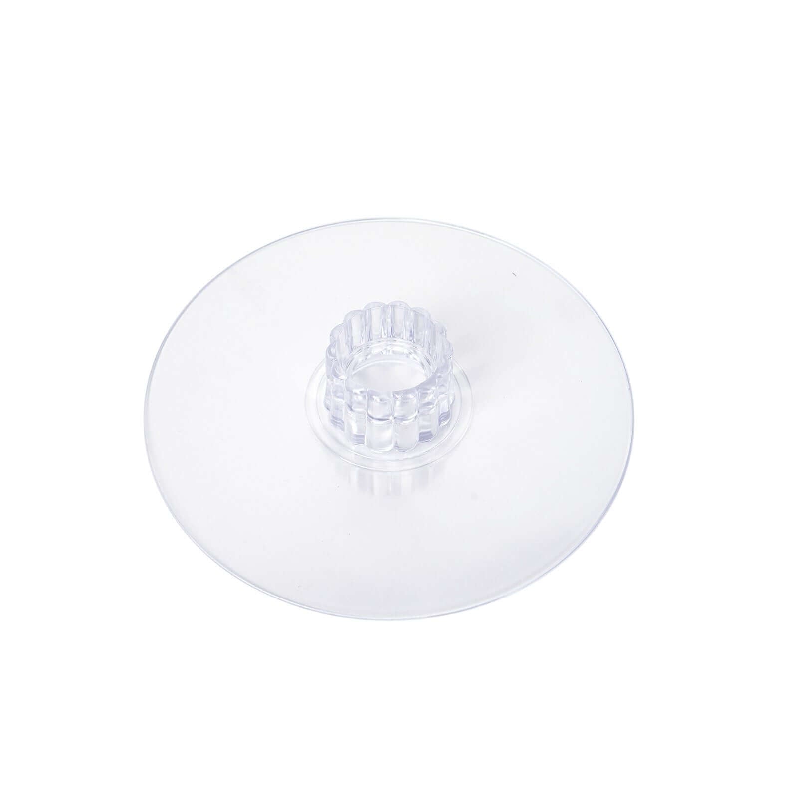 Acrylic Round DIY Cake Stand Plate Clear - Customized Tiered Dessert Display Holder for Treats Appetizers & Snacks