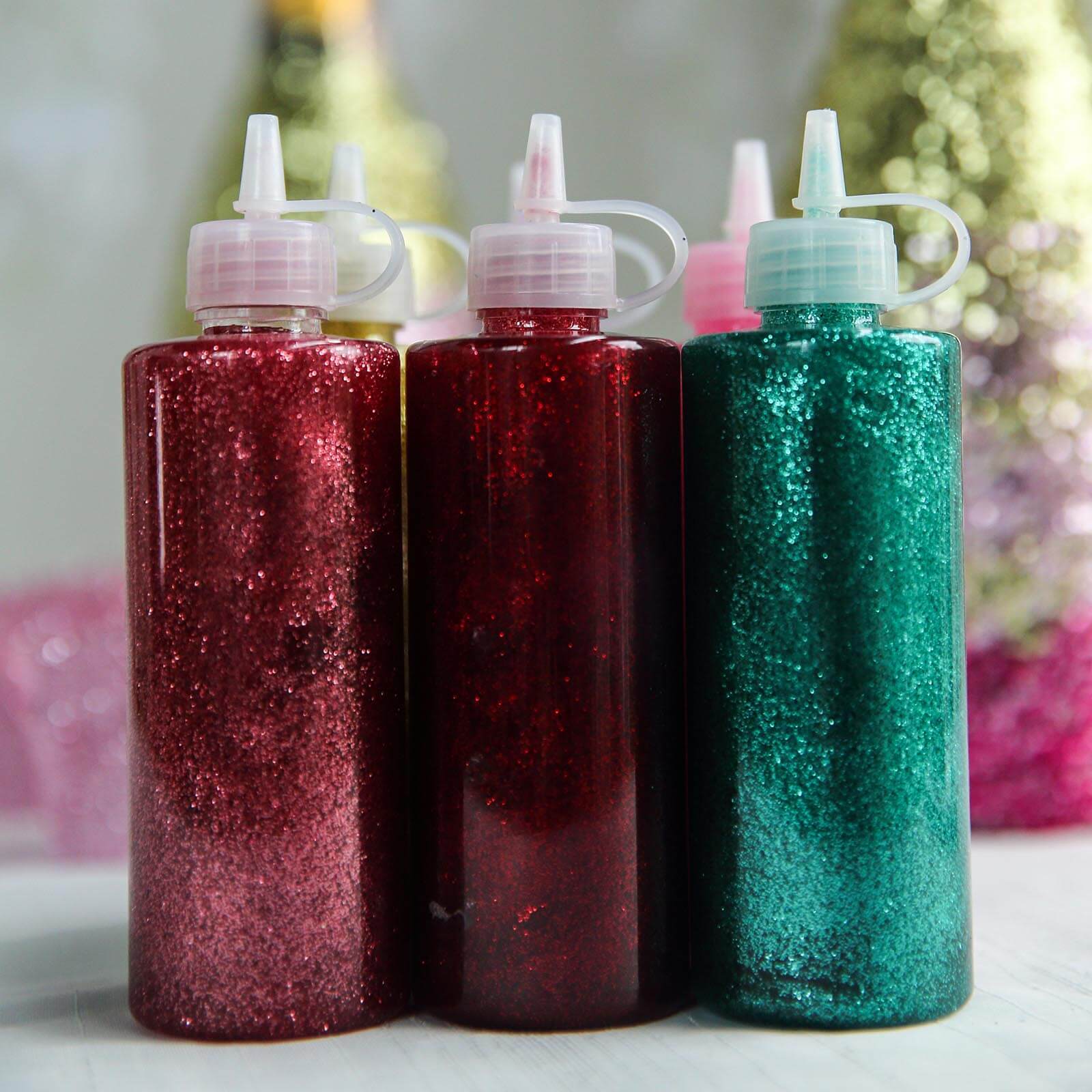 Metallic Glitter Glue Purple - Washable Nontoxic Art Glue for Fun DIY Projects Scrapbooking & Party Decor 4 oz Bottle
