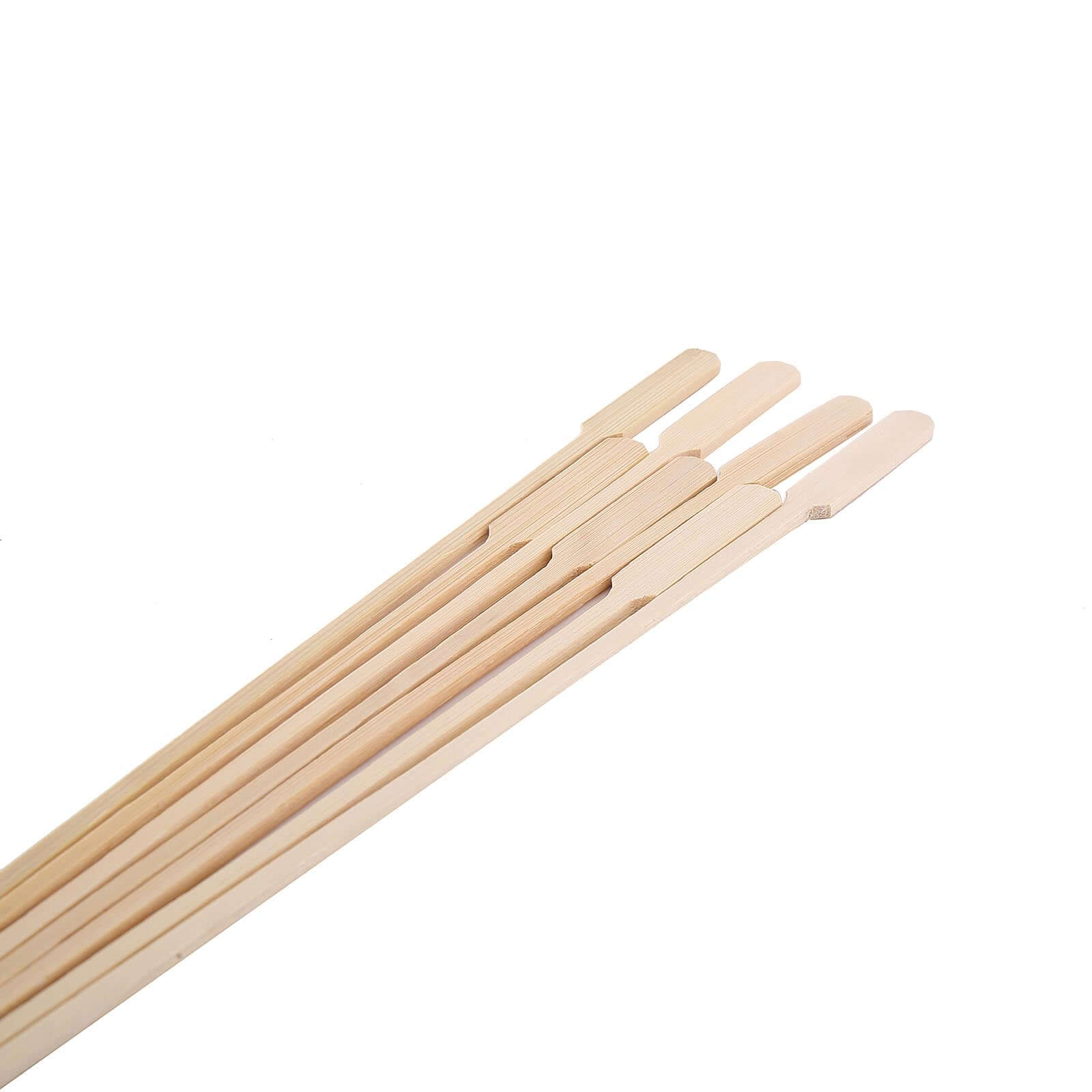 100-Pack Bamboo Cocktail Sticks Paddle Decorative Top Design - Eco Friendly Party Picks 10"