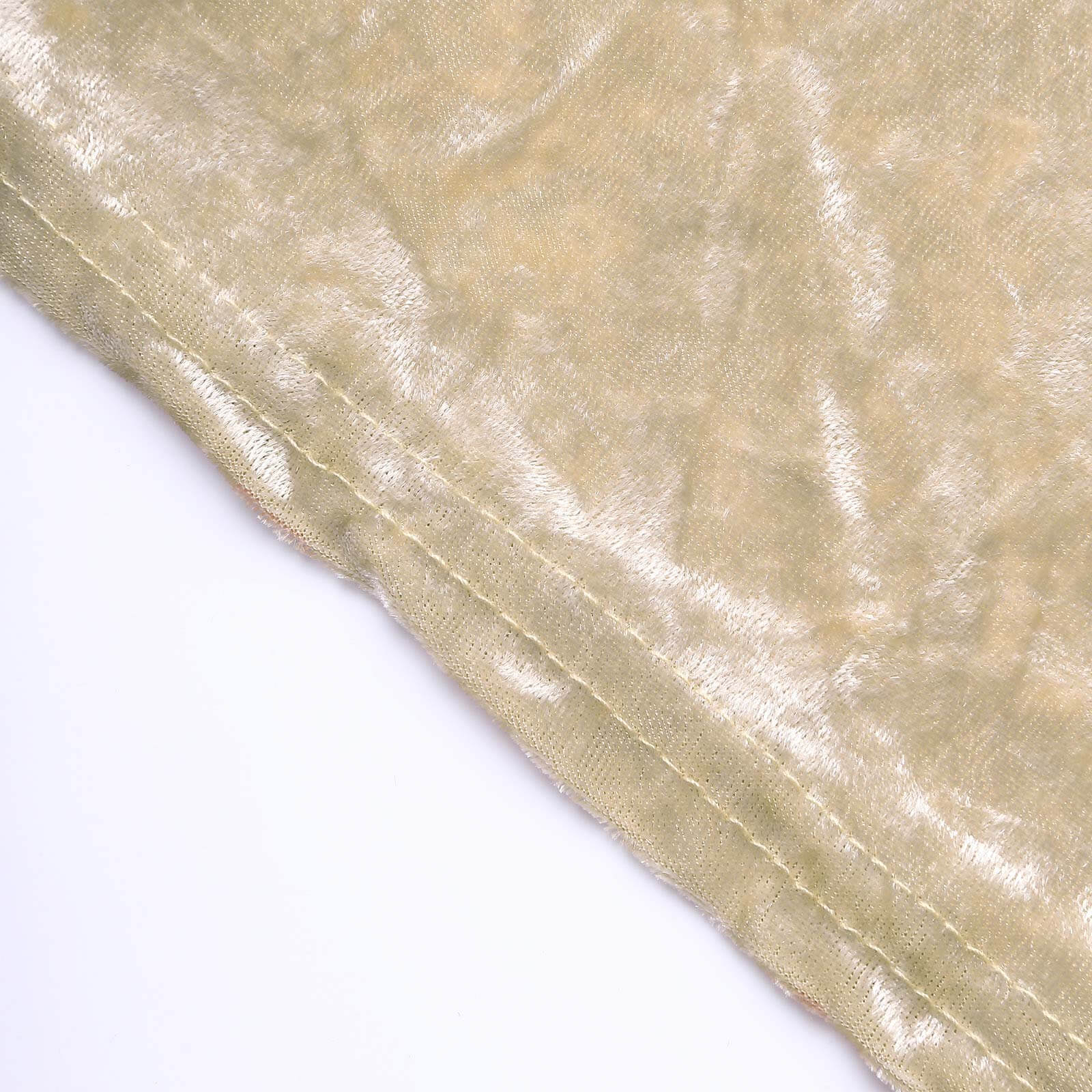 Crushed Velvet Spandex 32" Round Cocktail Table Cover Beige Smooth Highboy Tablecloth
