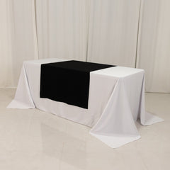 Wide Premium Polyester 36"x72" Table Runner Black - Sublimation Printable Banner