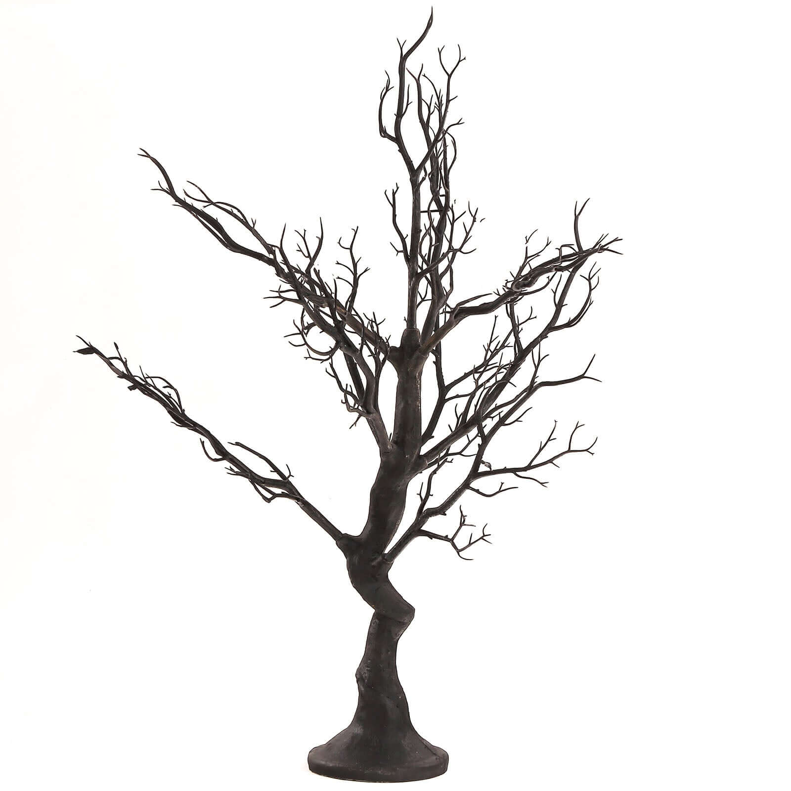Manzanita Tree Centerpiece Black with 8 Acrylic Bead Chains - Easy Assembly Decorative Artificial Tree for Modern Weddings Parties & Event Displays 34"