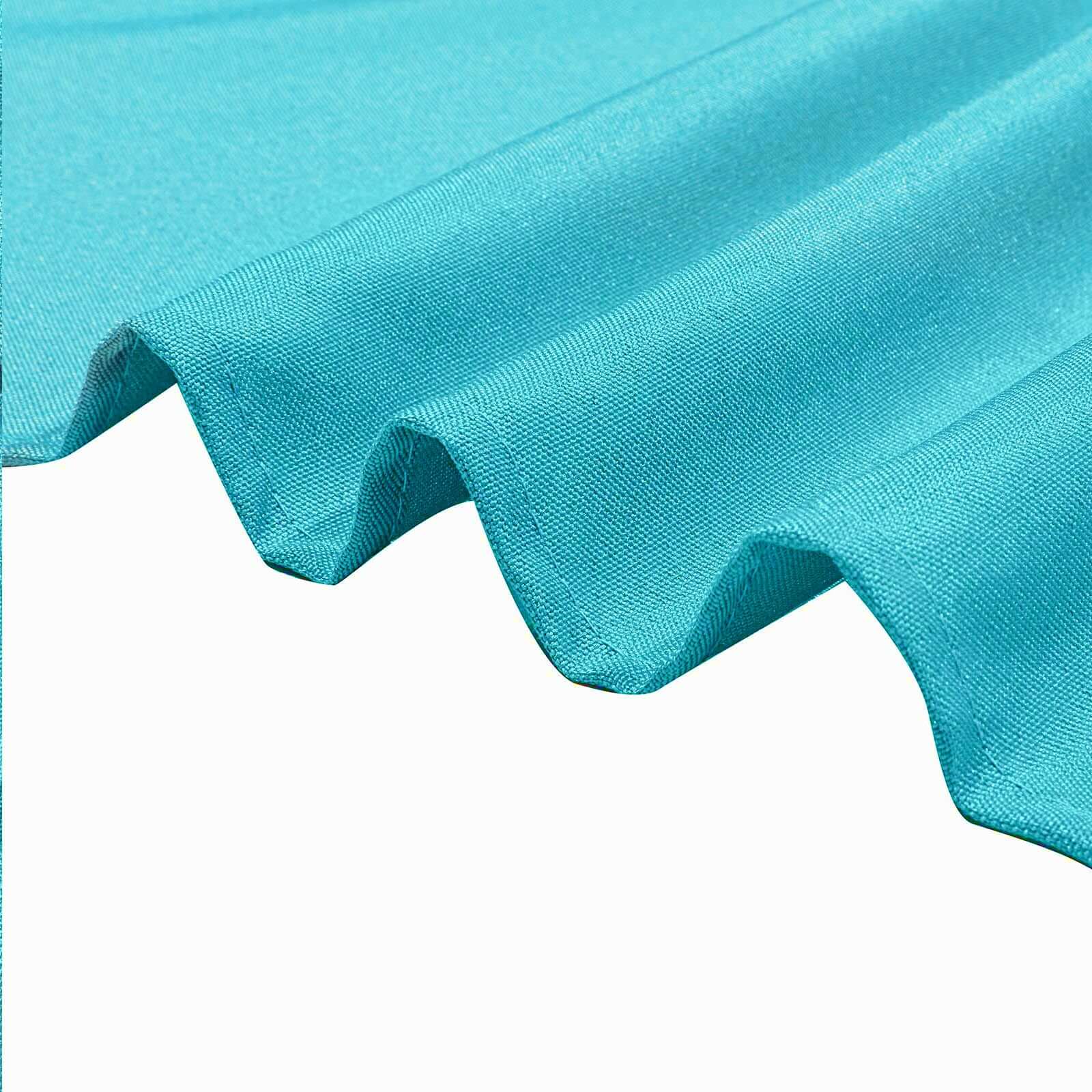 Polyester Square 90"x90" Tablecloth Turquoise - Wrinkle-Resistant & Durable Table Cover