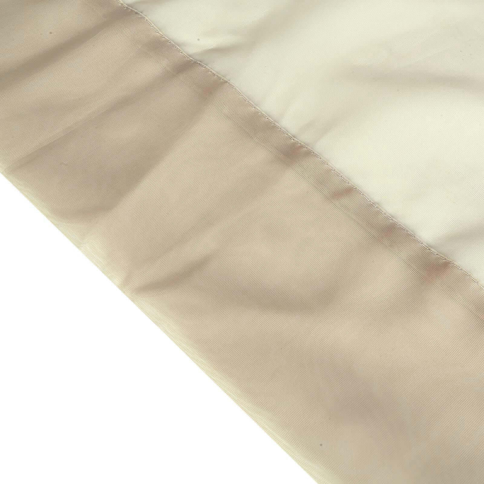 2 Pack Natural Sheer Chiffon Event Curtain Drapes, Durable Flame Resistant Premium Organza Backdrop Event Panels With Rod Pockets - 10ftx10ft