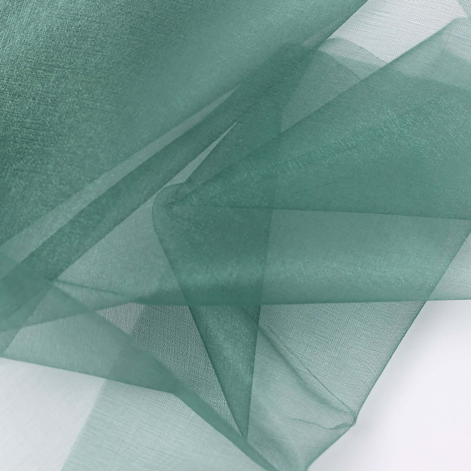 12"x10yd Hunter Emerald Green Sheer Chiffon Fabric Bolt, DIY Voile Drapery Fabric