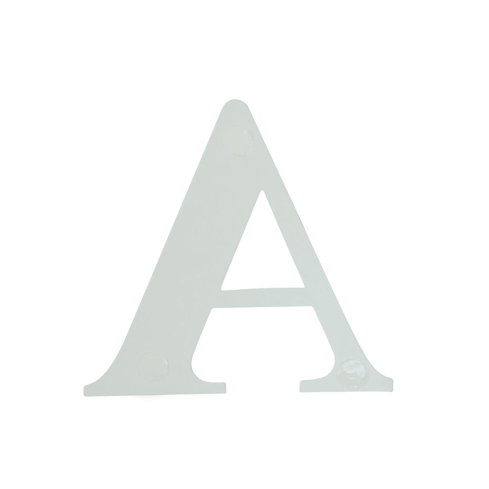 4 Pack 5" Iridescent Alphabet Stickers Banner, Customizable Stick on Letters - X