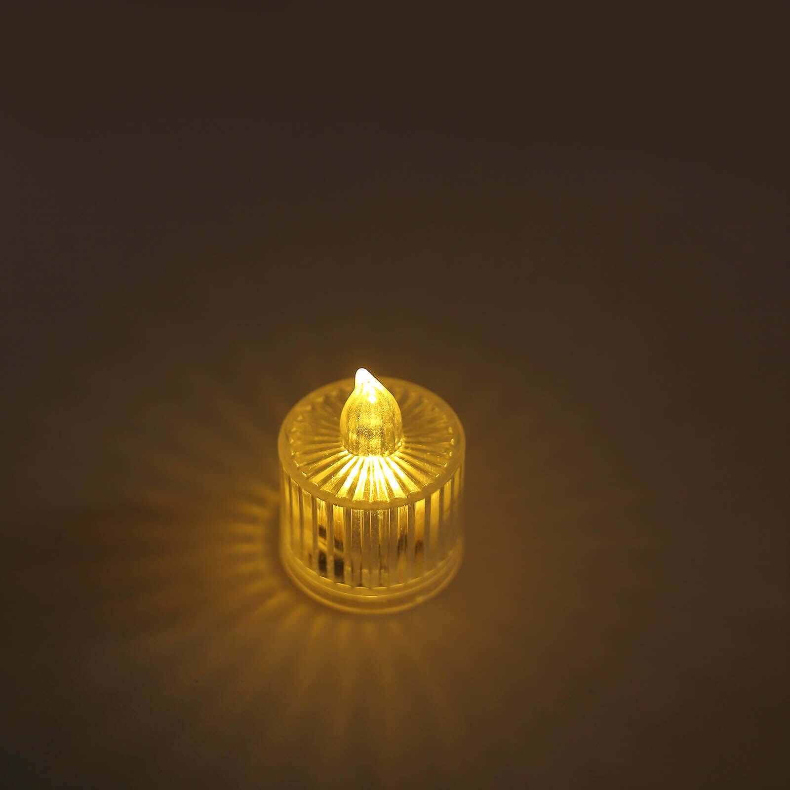 12 Pack Warm White LED Tealight Candles, Flameless Battery-Operated Tea Lights Column Style 2"