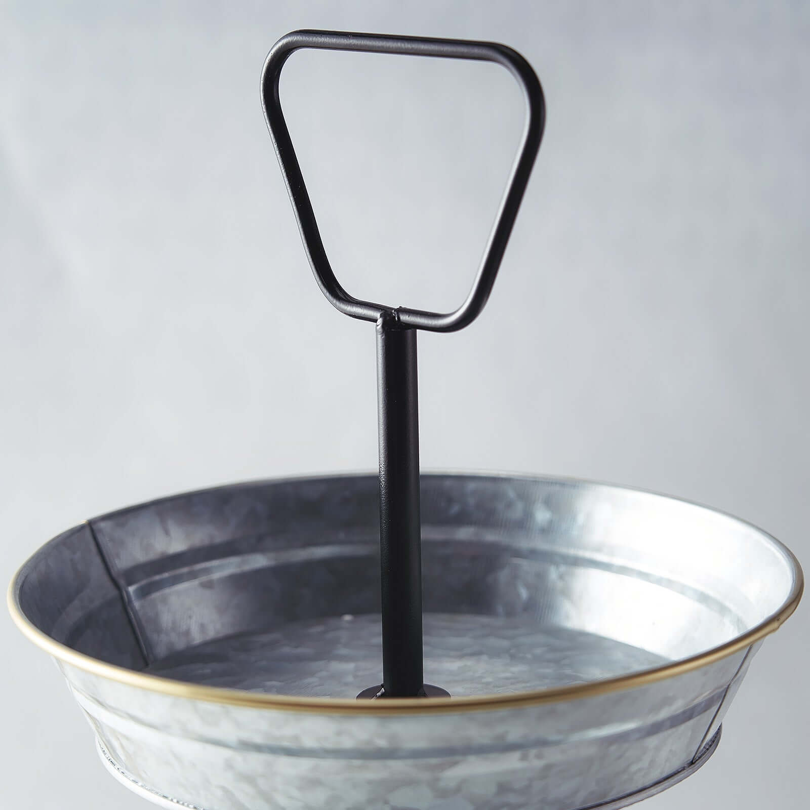3-Tier Galvanized Metal Cupcake Stand 20" Silver - Sturdy Dessert Serving Tray Platter for Rustic Themed Weddings Backyard Parties & Holiday Spreads