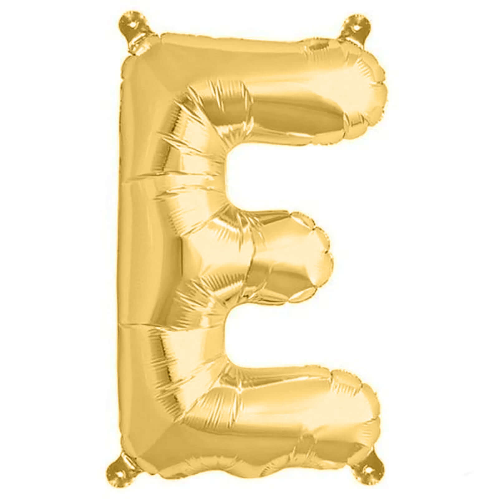 13" Matte Gold Letter and Number Balloons, Mylar Foil Balloons