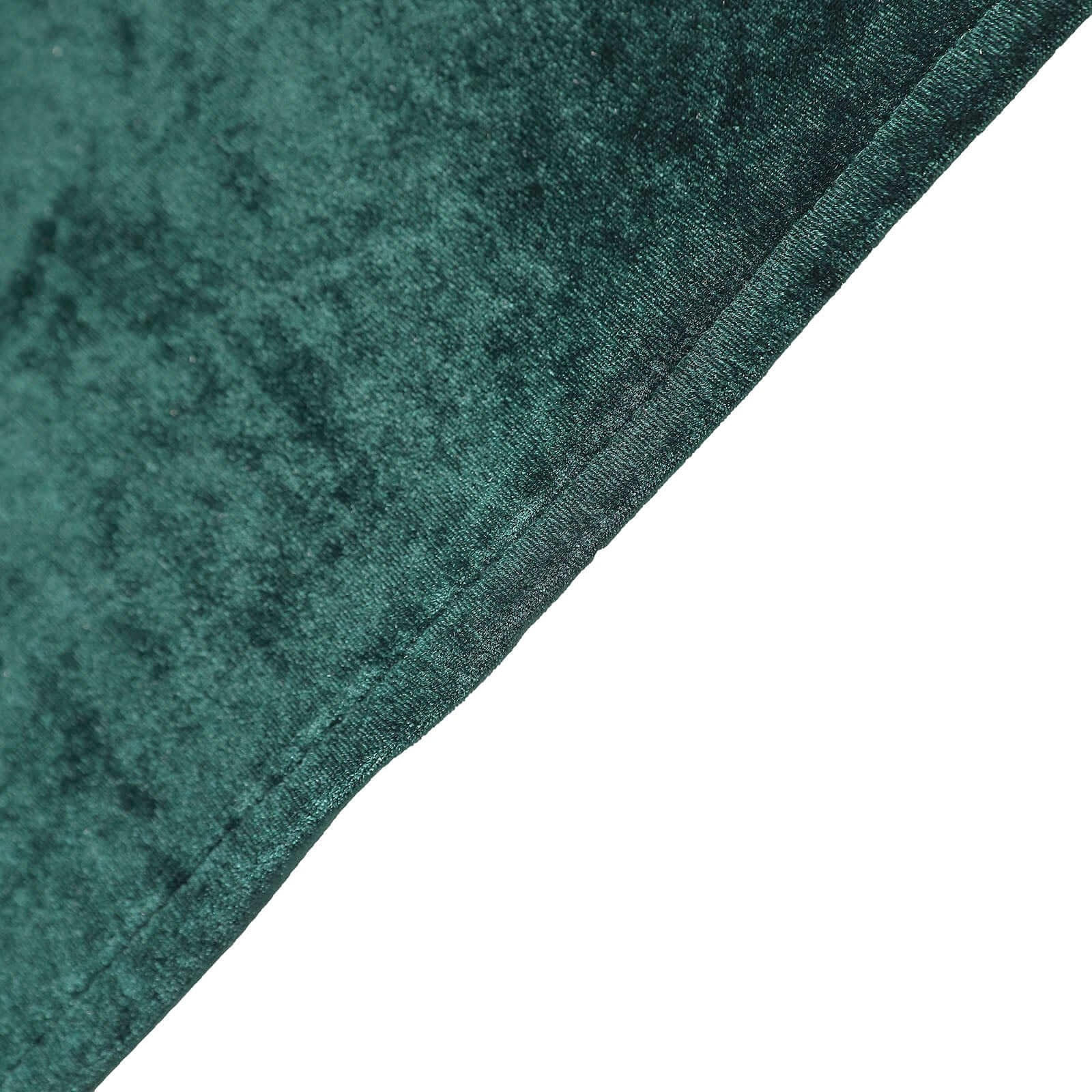Velvet Spandex 6ft Rectangle Tablecloth Hunter Emerald Green - Fitted Wrinkle-Free Design for 72"x30" Tables