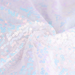 Sequin 20"x20" Napkin Iridescent Blue - Shimmering Dinner Napkin