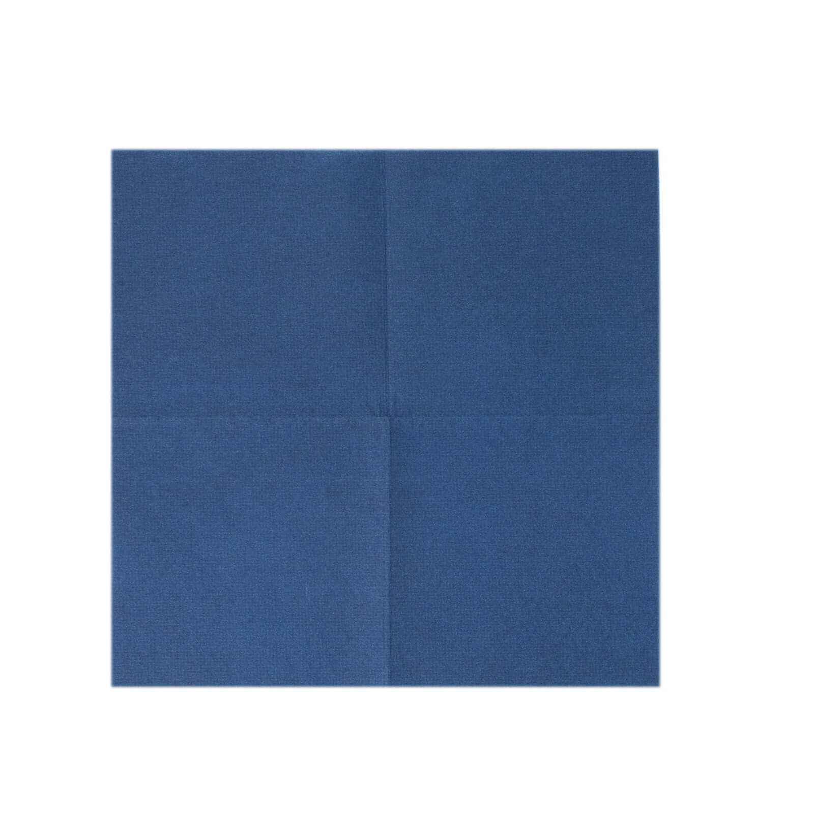 20-Pack Paper Linen-Like Cocktail Napkins Navy Blue - Disposable 5"x5" Airlaid Soft Napkins