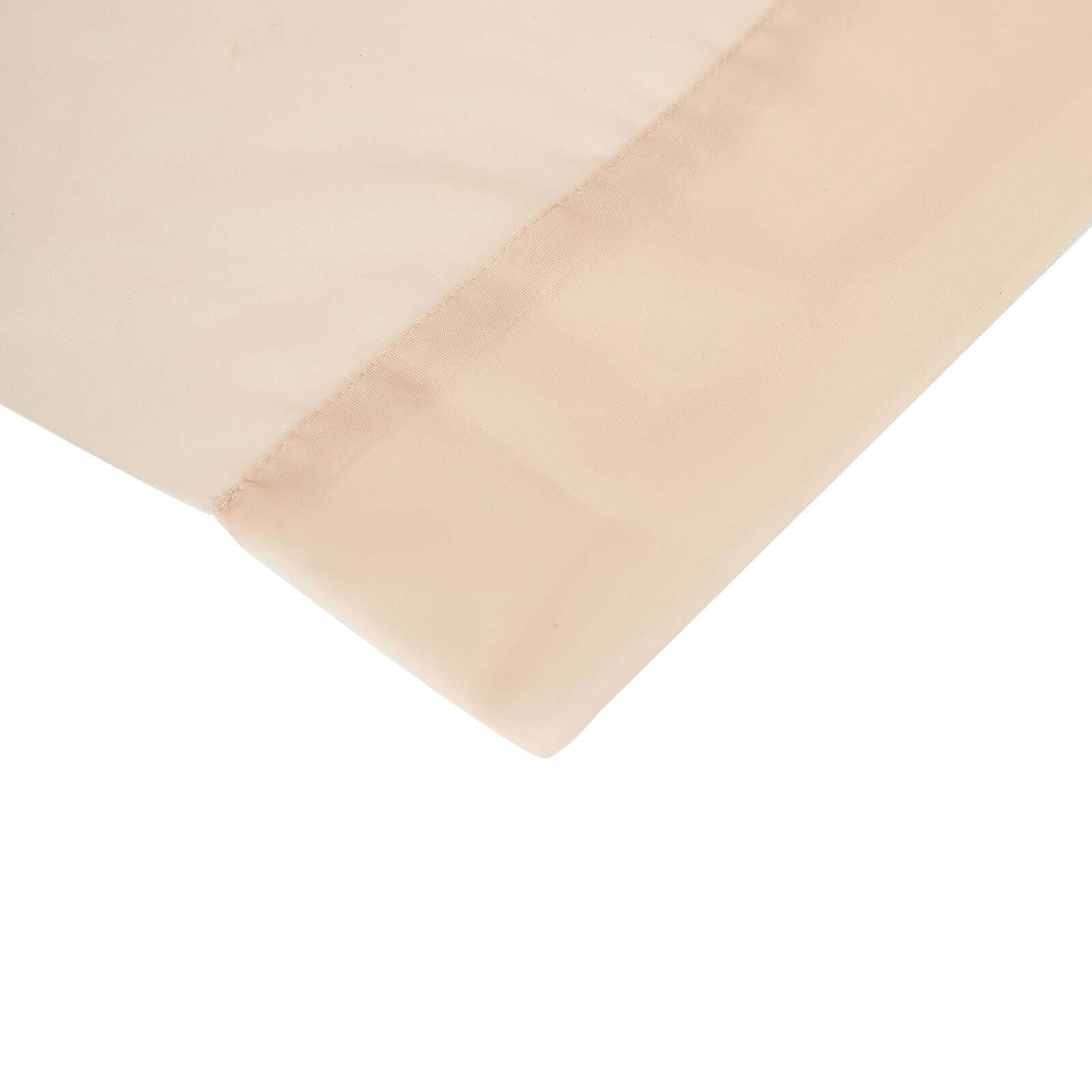 2 Pack Nude Sheer Chiffon Event Curtain Drapes, Durable Flame Resistant Premium Organza Backdrop Event Panels With Rod Pockets - 10ftx10ft