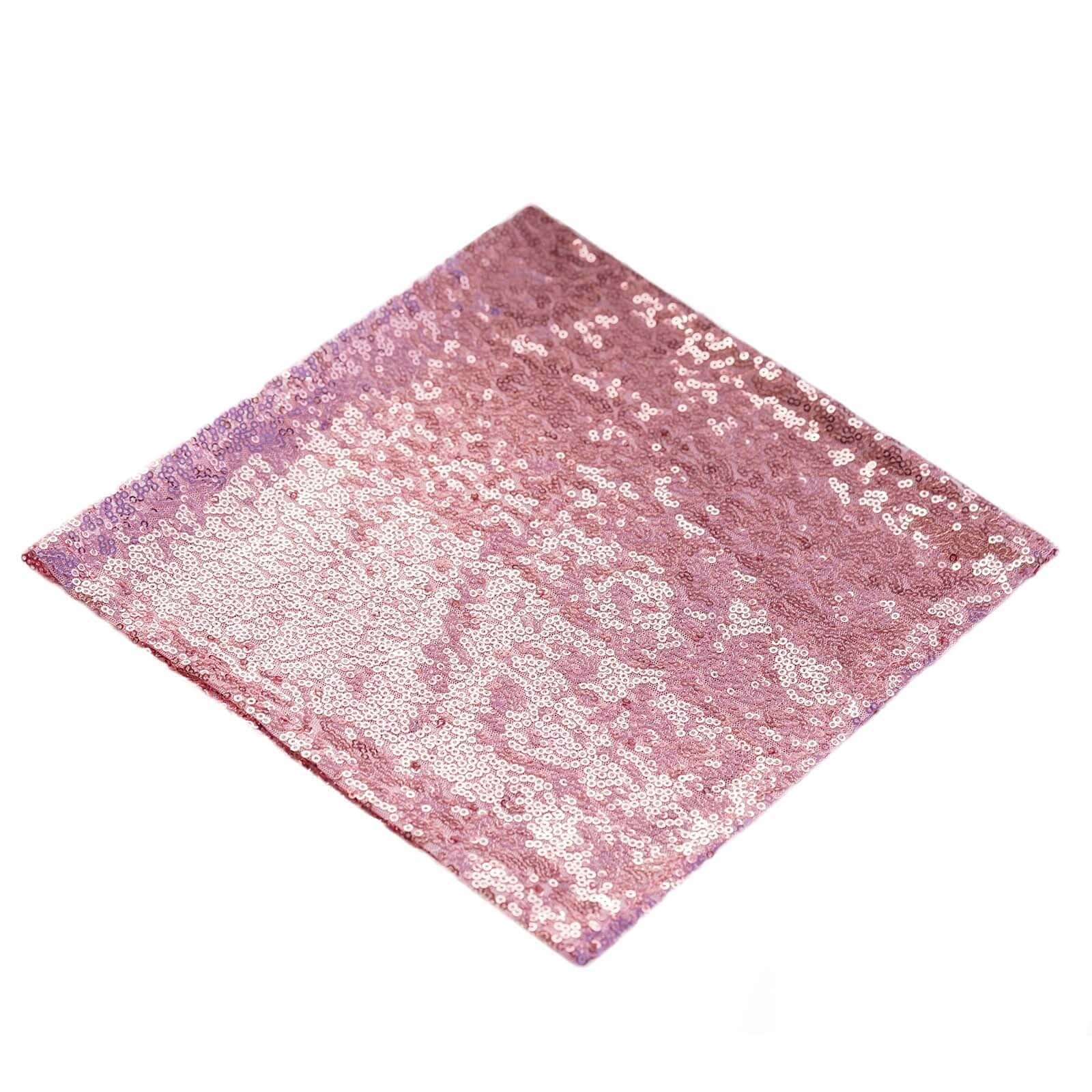 Sequin 20"x20" Napkin Pink - Shimmering Dinner Napkin