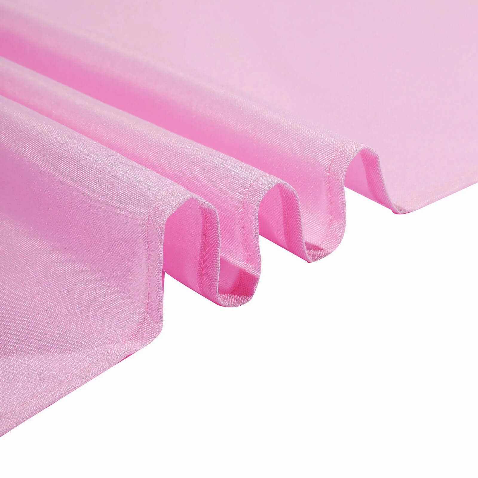 Polyester Square 90"x90" Tablecloth Pink - Wrinkle-Resistant & Durable Table Cover