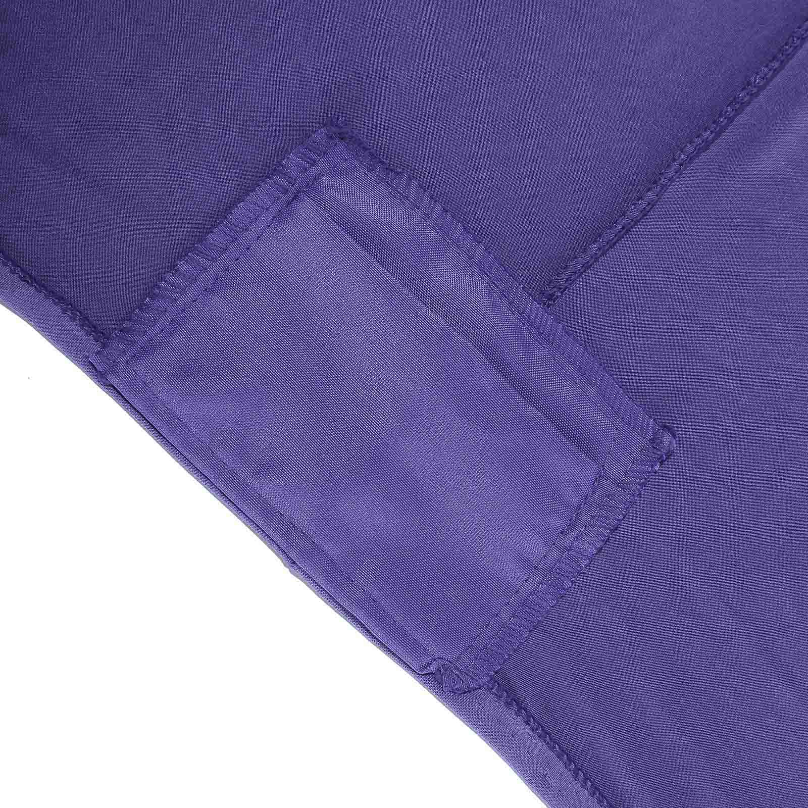 Stretch Spandex 96"x30" Rectangle Table Cover Purple - Durable Form-Fitting Tablecloth