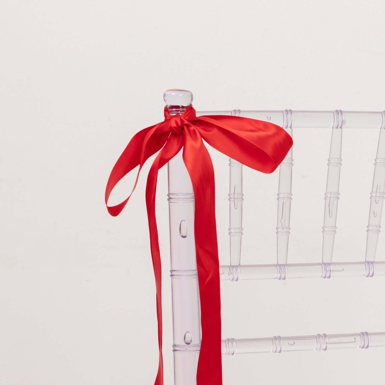 50 Yards 1.5" Red Single Face Decorative Satin Ribbon