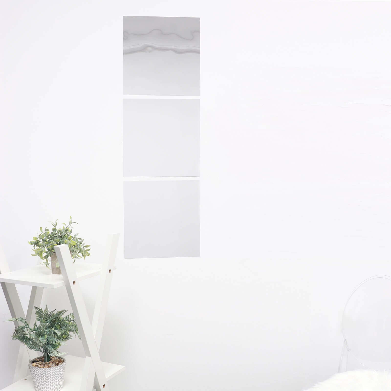 12 Pack Square Acrylic Mirror Wall Stickers, 12"x12" Removable Wall Decals For Home Decor