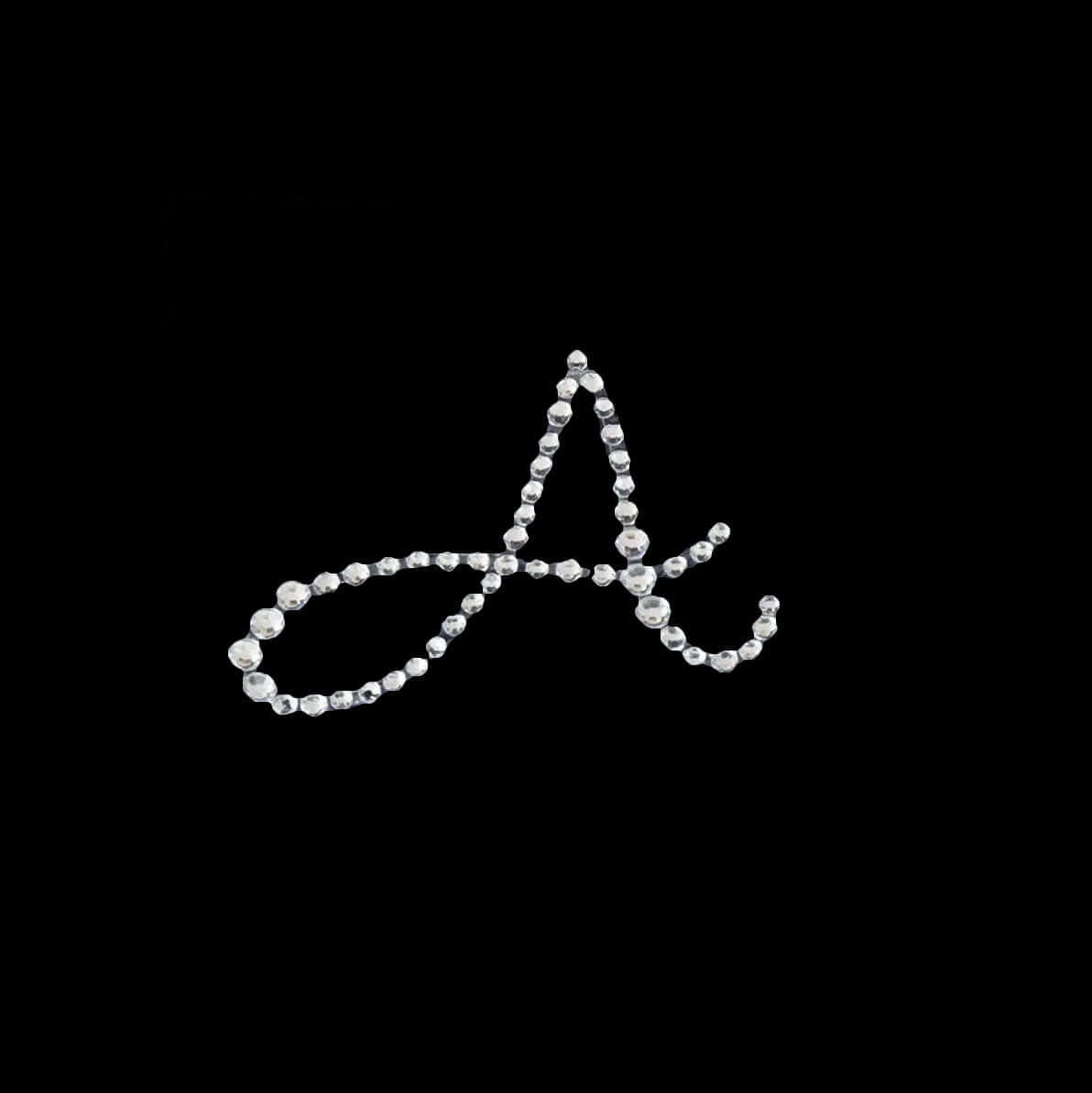 12 Pack 1.5" Clear Rhinestone Monogram Letter Jewel Sticker Self Adhesive DIY Diamond Decor - A