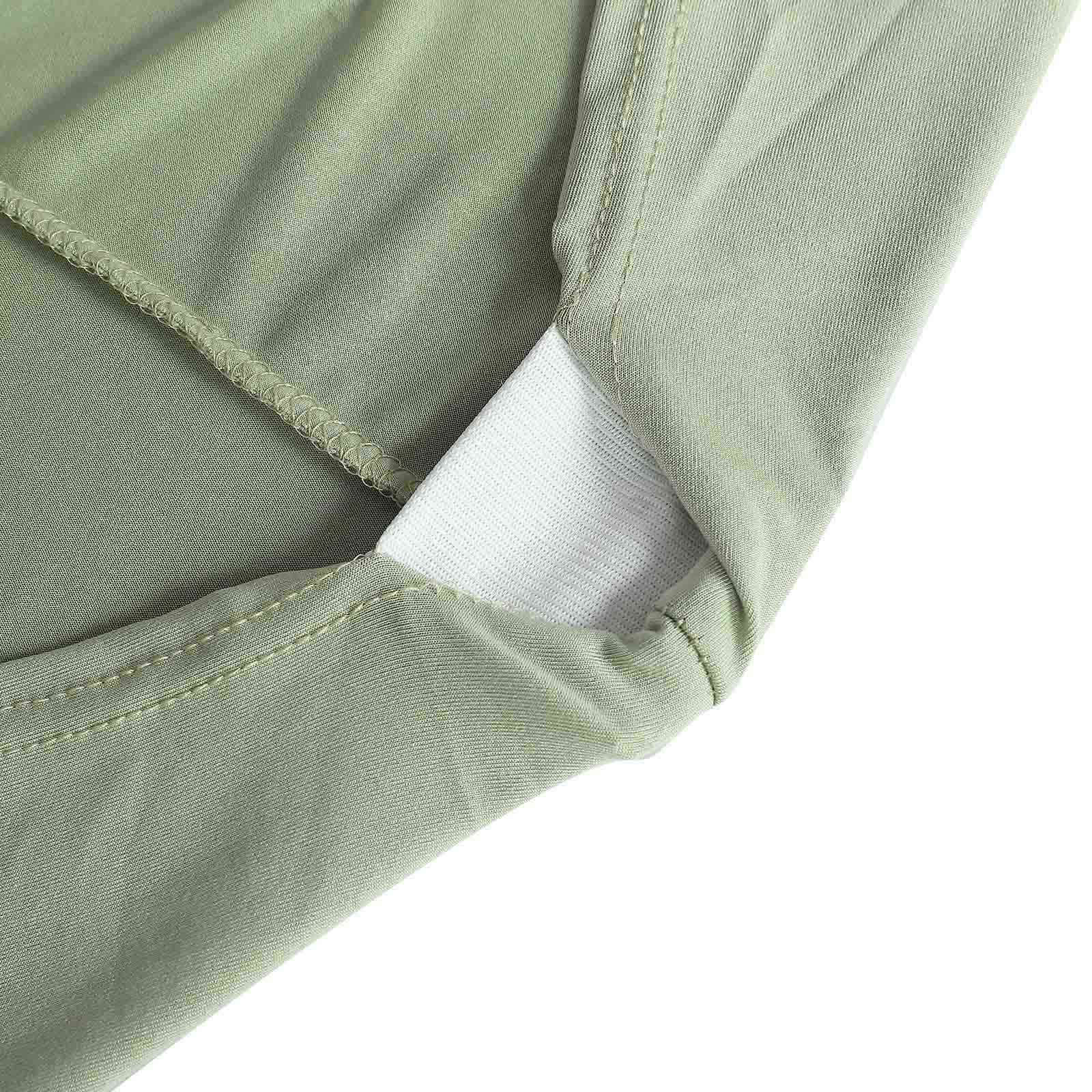 Stretch Spandex 96"x30" Rectangle Table Cover Sage Green - Durable Form-Fitting Tablecloth