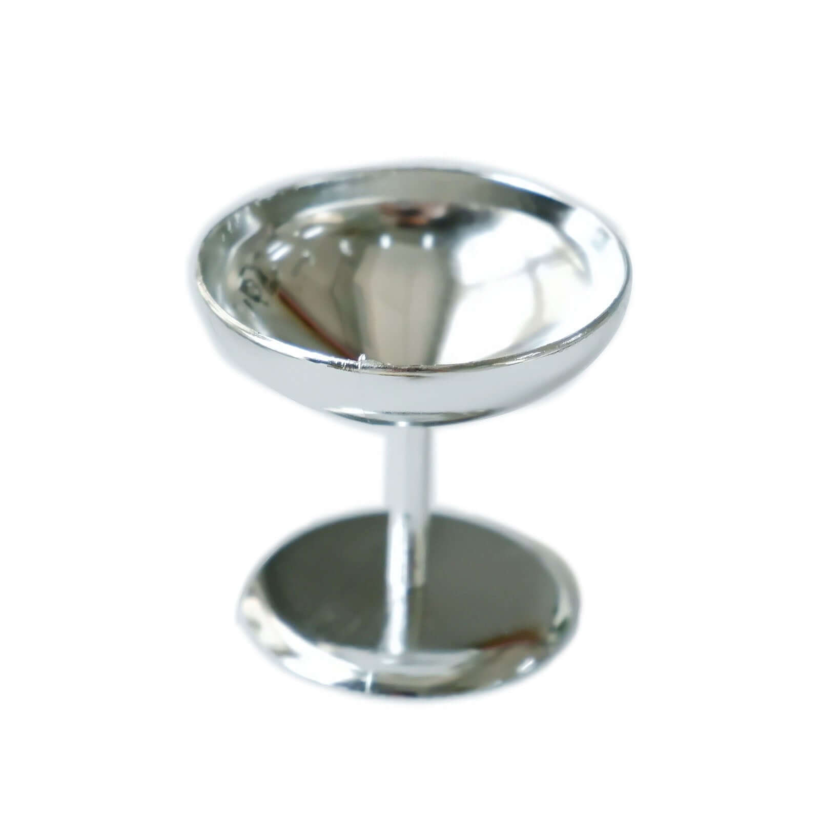 12-Pack Dessert Cup Candy Dishes Silver - Decorative Mini Pedestal Stands for Treats 2"