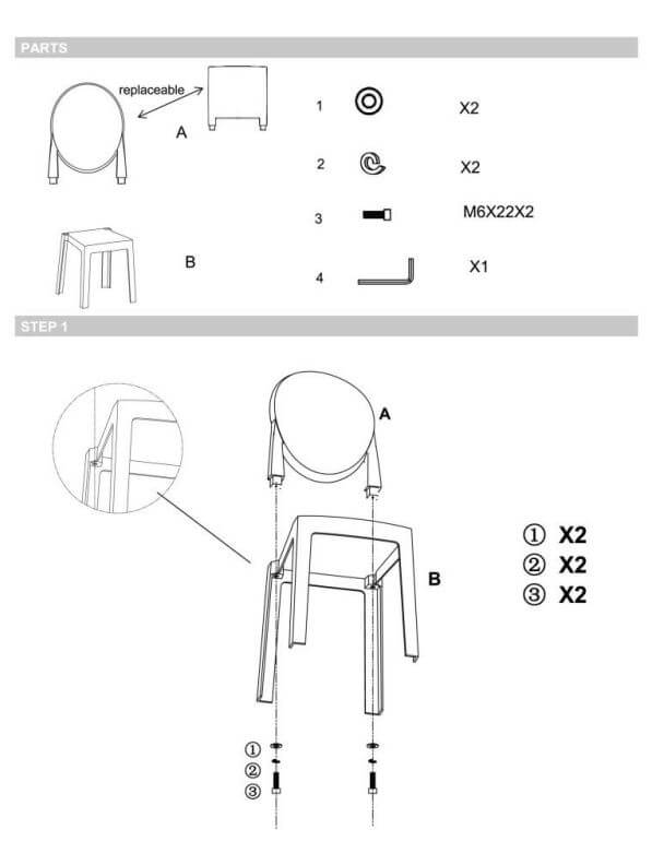 Acrylic Ghost Chair with Oval Back for Banquet Use Clear - Sleek Transparent Armless Accent Chair for Weddings & Gatherings