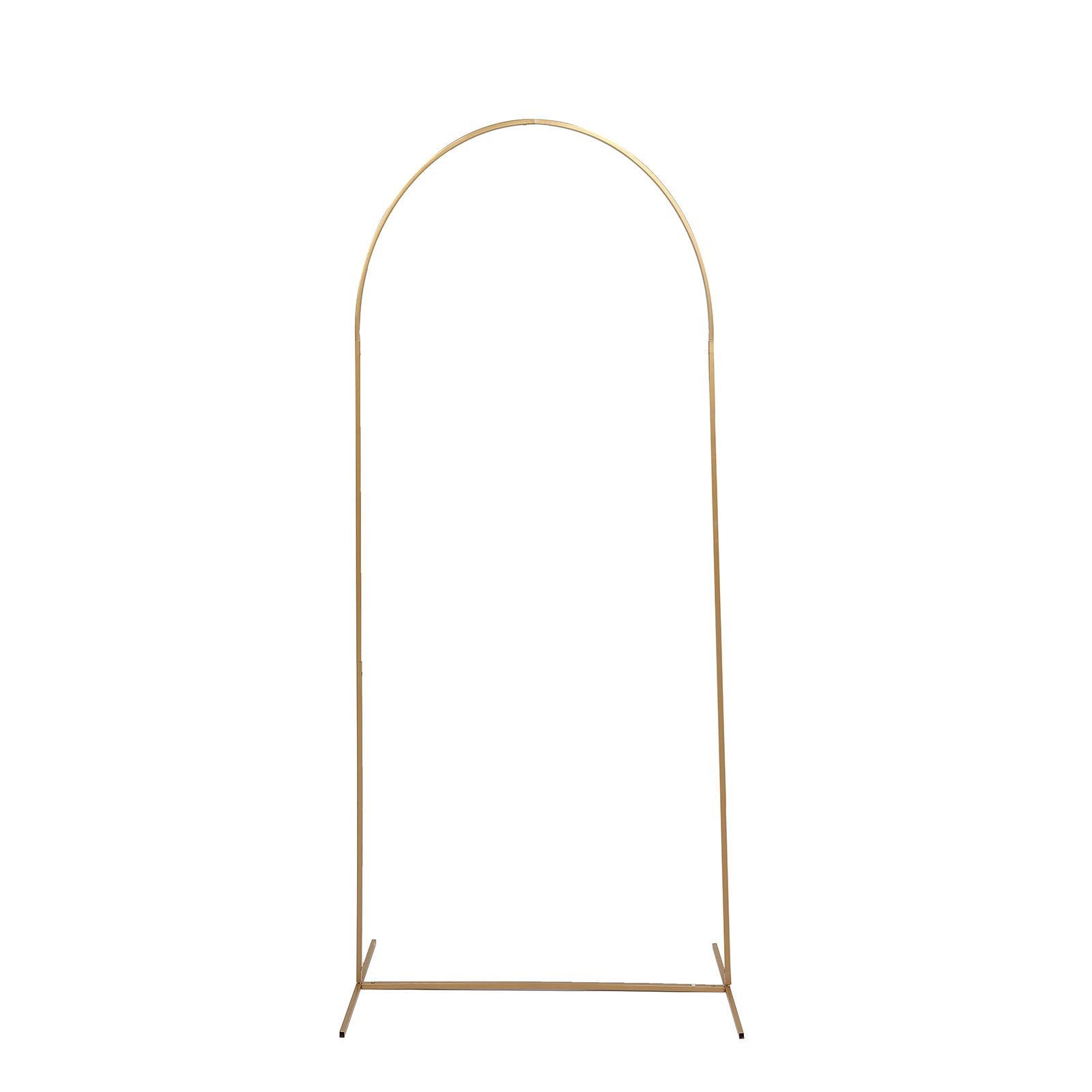 5ft Gold Metal Wedding Arch Chiara Backdrop Stand Floral Display Frame With Round Top