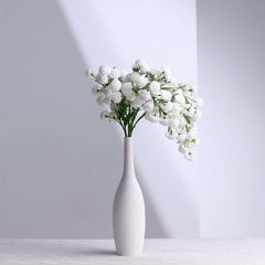 2 Bushes 33" White Artificial Silk Chrysanthemum Mum Flower Bouquets