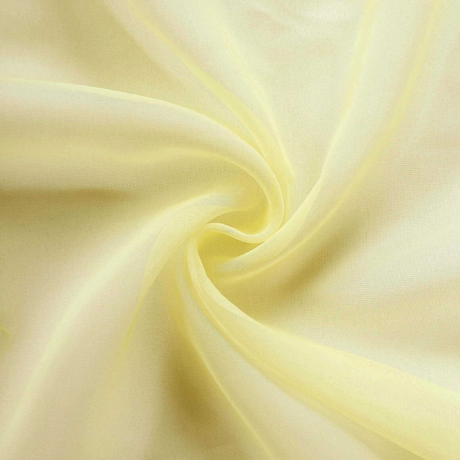 Premium Chiffon 6ft Table Runner Yellow - Flowy & Lightweight Table Decor