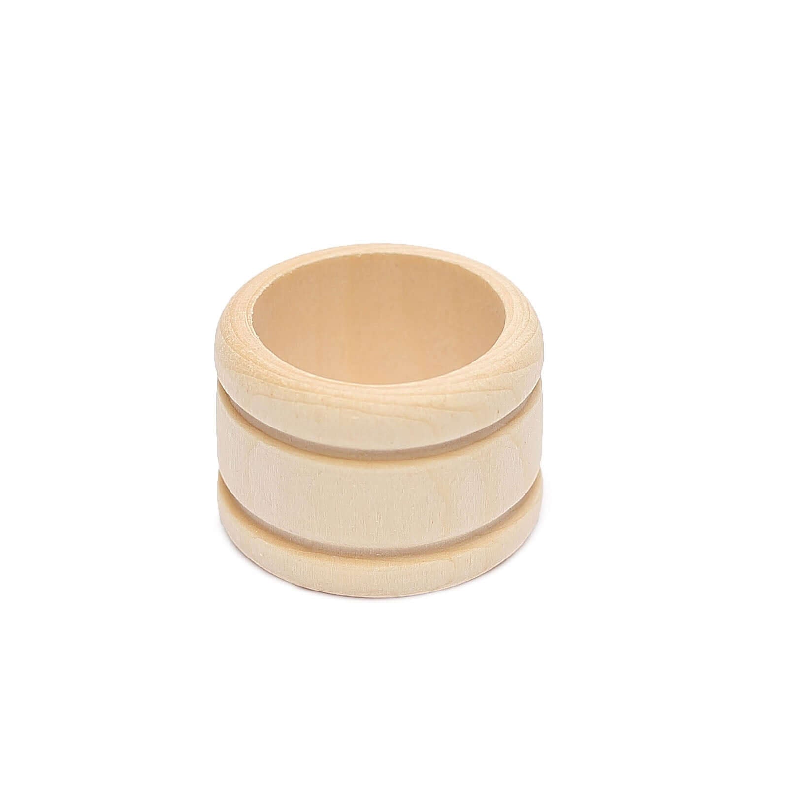 4 Pack Eco Friendly Natural Wooden Napkin Holder Rings, Disposable