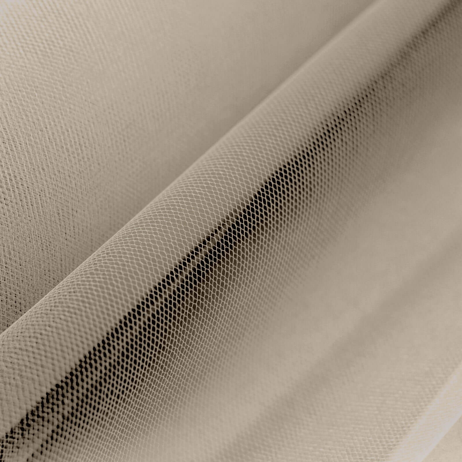 12"x100 Yards Taupe Tulle Fabric Bolt, Sheer Fabric Spool Roll For Crafts