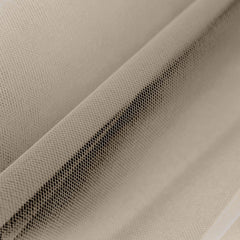 12"x100 Yards Taupe Tulle Fabric Bolt, Sheer Fabric Spool Roll For Crafts
