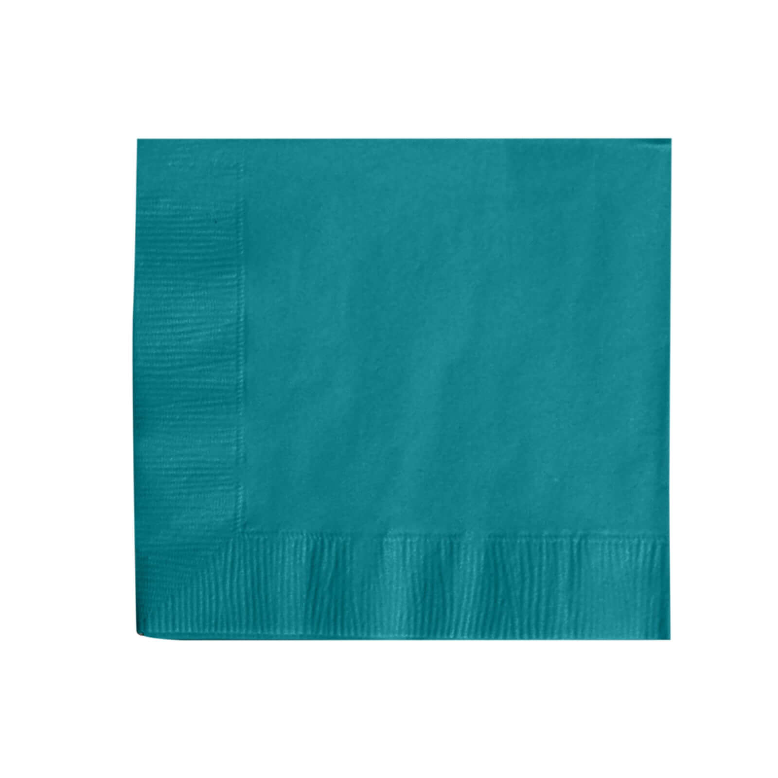 50-Pack Paper Beverage Napkins Turquoise - 2 Ply Disposable Soft 18GSM Cocktail Napkins 5"x5"