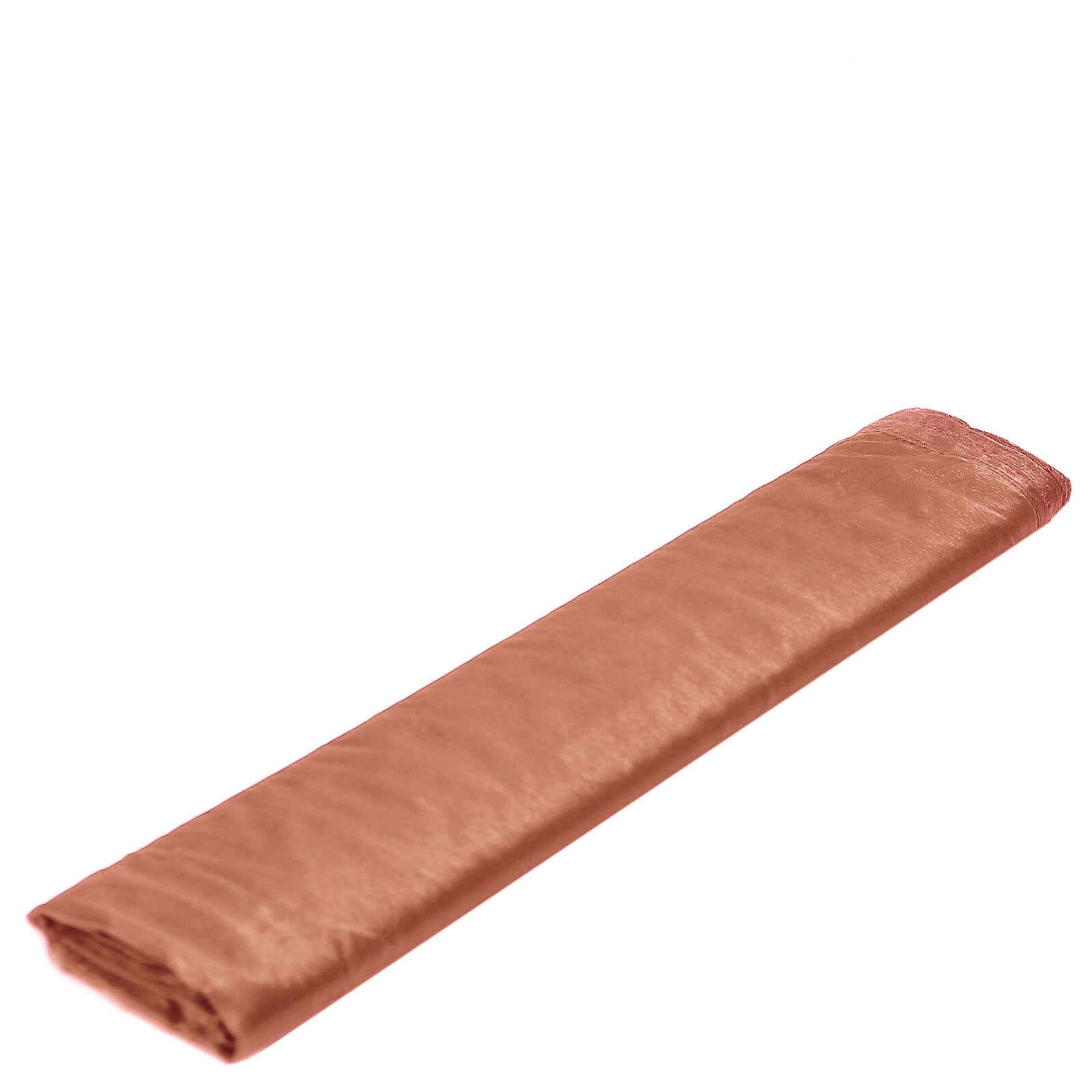 54"x10yd Terracotta (Rust) Solid Sheer Chiffon Fabric Bolt, DIY Voile Drapery Fabric