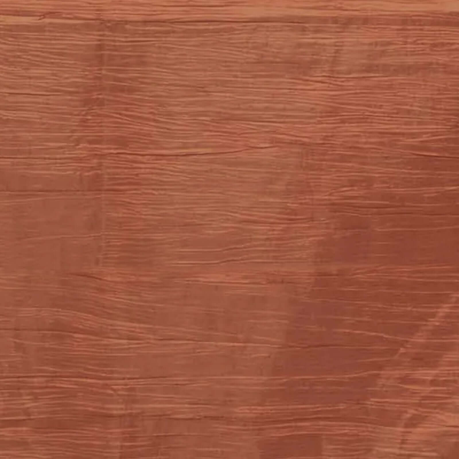 Taffeta 60"x102" Rectangle Tablecloth Terracotta (Rust) - Accordion Crinkle Table Cover