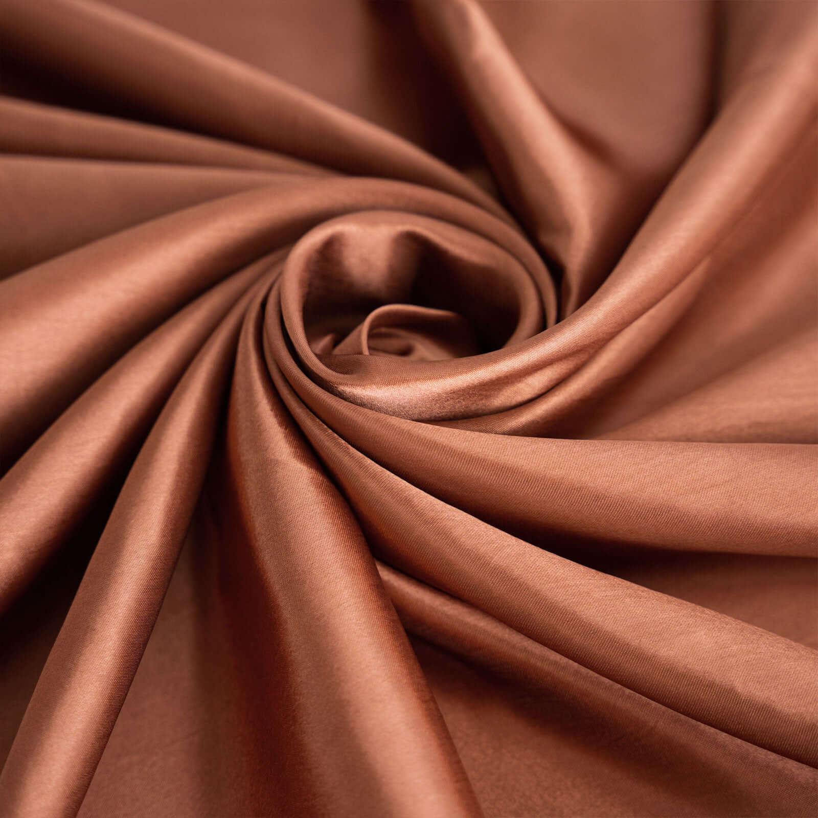 Satin 72"x72" Table Overlay Square Tablecloth Terracotta (Rust) - Smooth Finish Table Cover